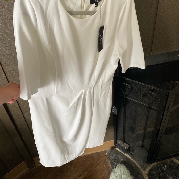 Lulus Westwood White Sheath Dress Wedding Bachelorette - Picture 4 of 10